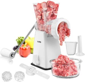 Fshopping hand crank meat mincer grinder with powerful suction base sausage make 